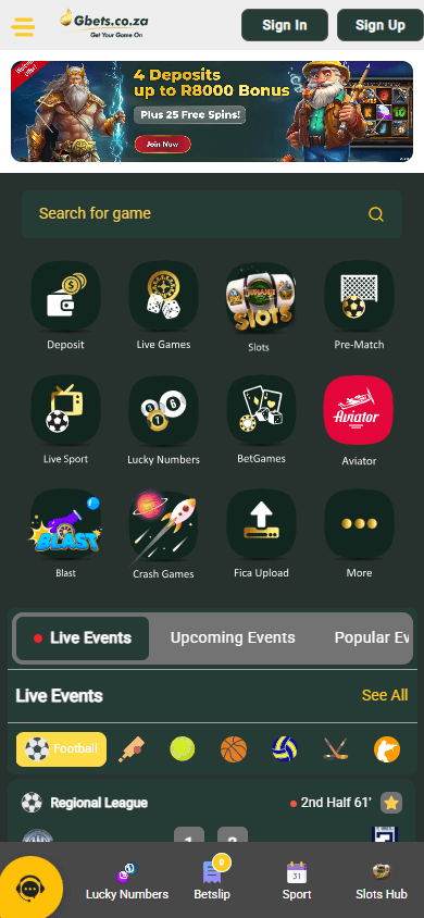 Gbets Casino Mobile screenshot